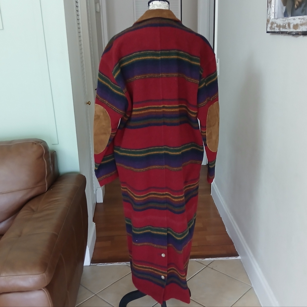 Vintage Woolrich Long Wool Southwestern‎ Blanket coat - Picture 8 of 12